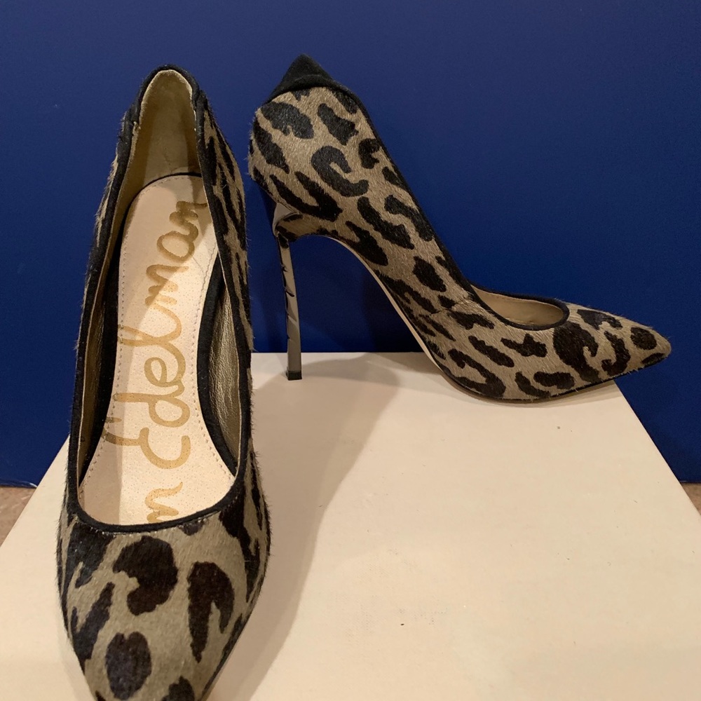 Sam Edelman Hazel calf hair heels (used)